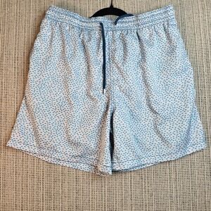 Capelle Miami Swim Trunks Shorts Men's XXL Teal Stingray Compression‎ Fish